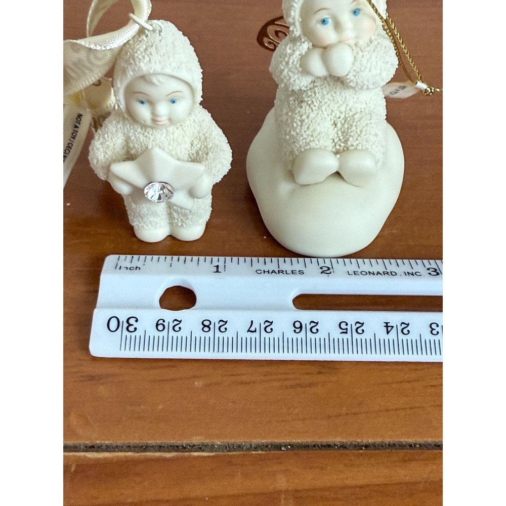 Vtg‎ Dept 56 Snowbabies Ornaments 1986 "Angelic Wishes" 2001 Retired "Starshine" - Picture 10 of 11